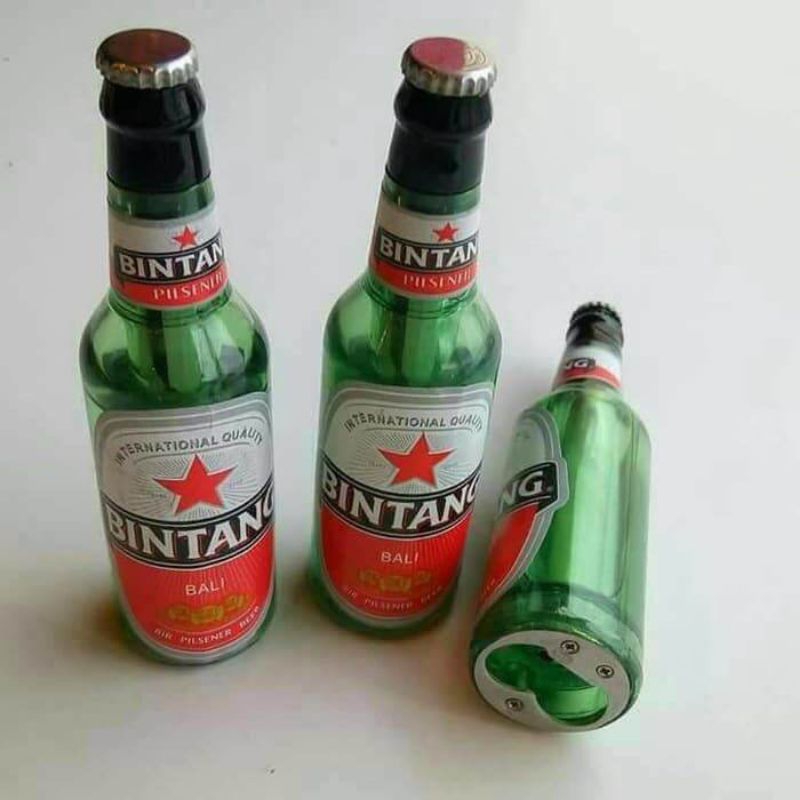Korek api unik botol bir bintang hijau korek unik lighter keren