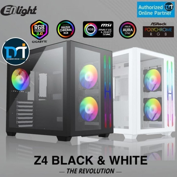 CASING ENLIGHT FPMAX Z4 - INCLUDE 3 FAN - WHITE