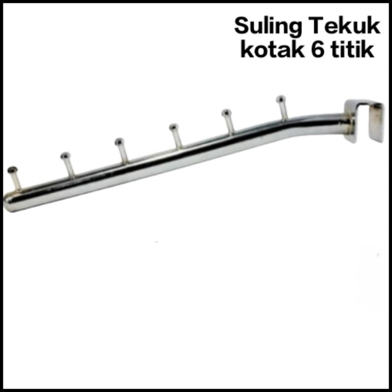 HANGER SULING 6 PAKU KOTAK  / CANTELAN  SULING Besi Pipa Kotak 6 Titik / Gantungan Hanger Suling Bes