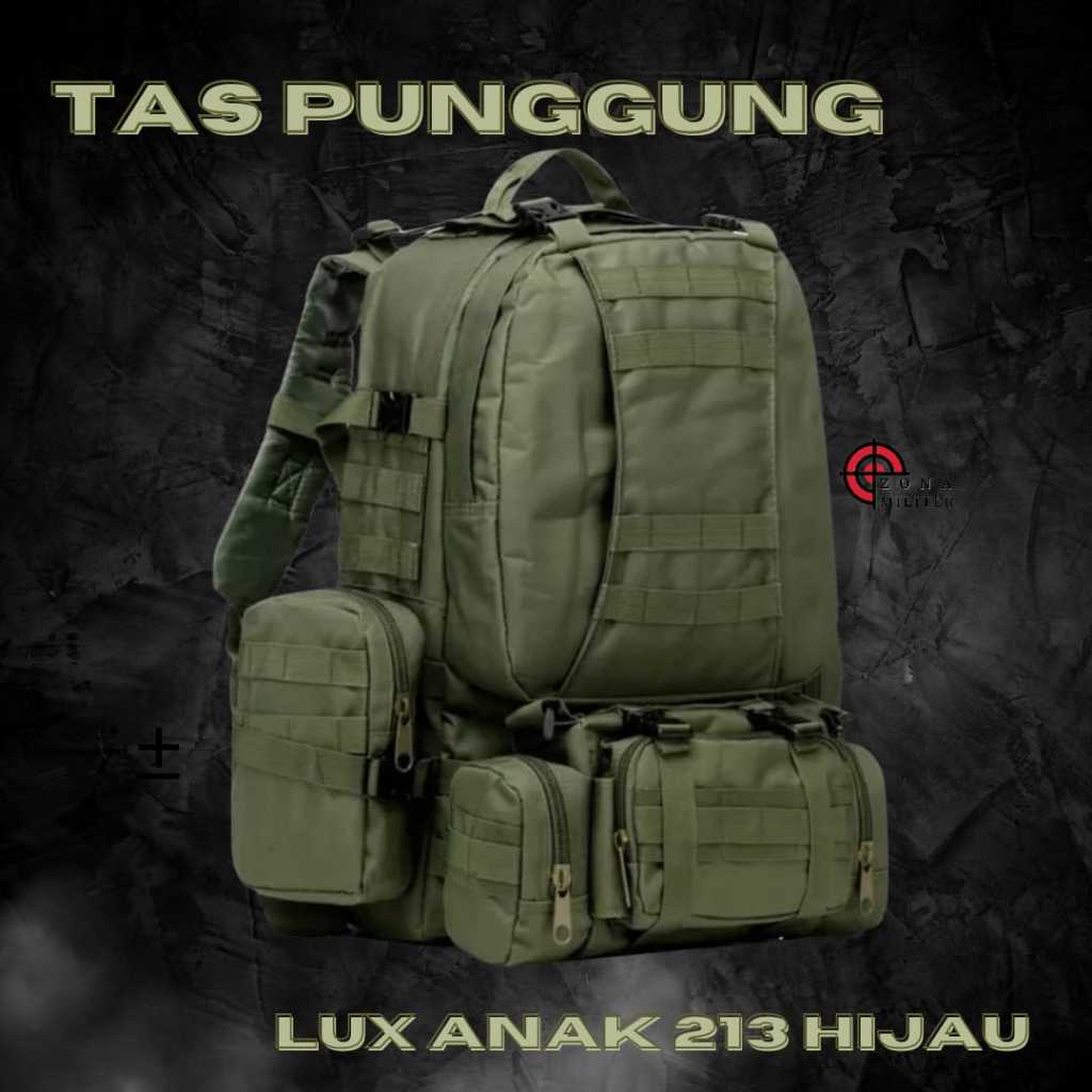 Tas Punggung Pria Milliter/Tas Ransel Tactical Besar 213/HIJAU