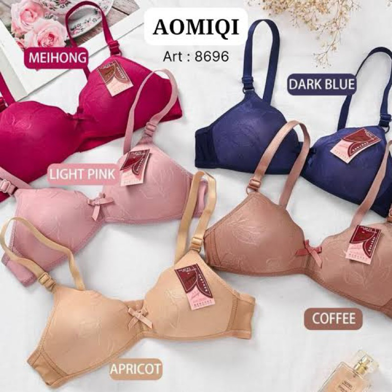 BH Bra Polos Aomiqi ABG Remaja Busa Tipis Cup Kecil