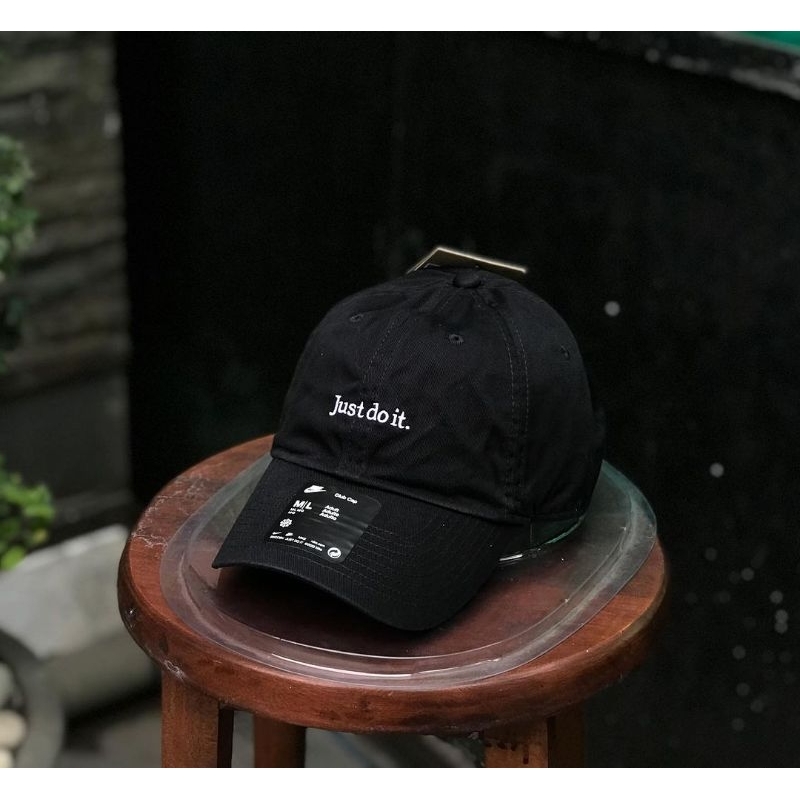 Nike Club Unstructured Just Do It Cap Black BNWT ORIGINAL BARANG RESMI STORE