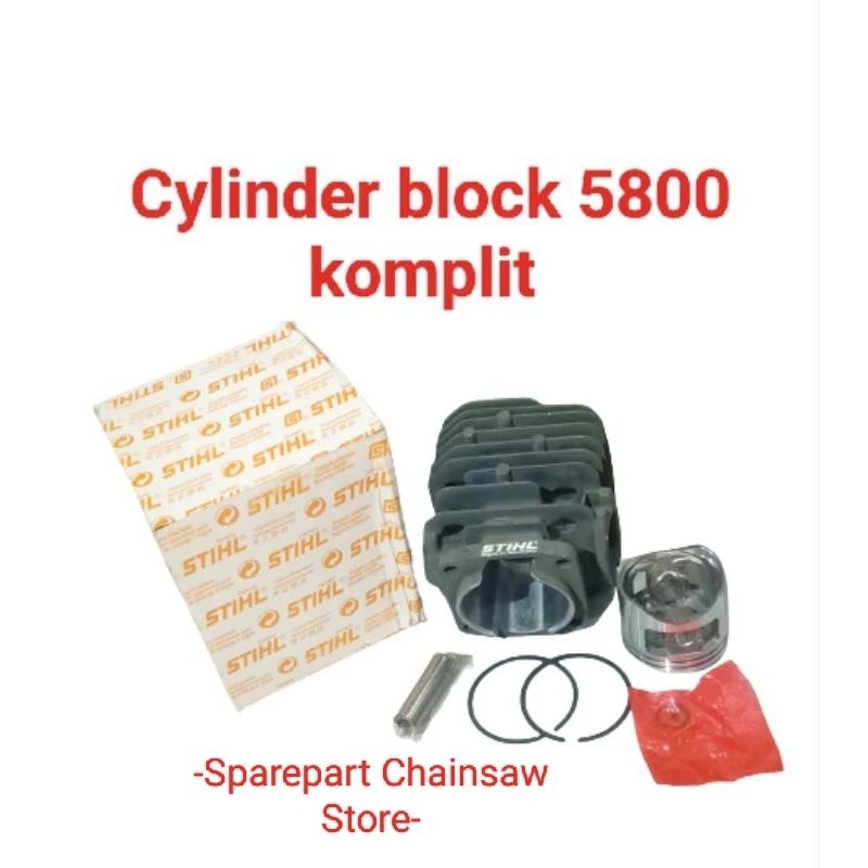 Cylinder/Blok Chainsaw 5800 Fullset  ORIGINAL