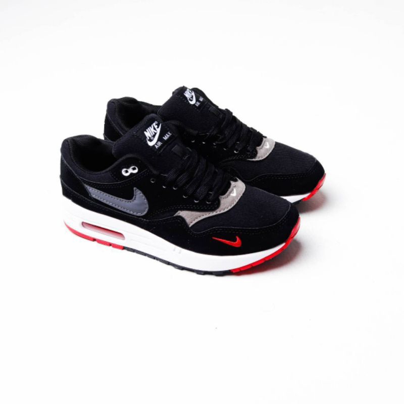 Air Max 1 Black Oil Grey Red