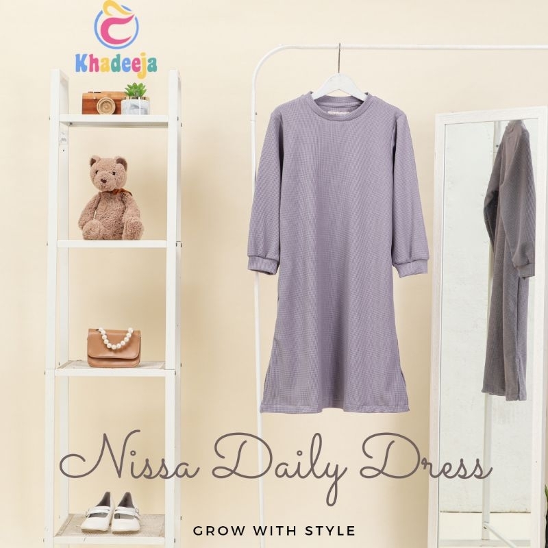 Tunik Anak Perempuan Bahan Mini Waffle Knit