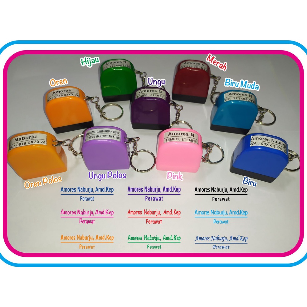 

COD STEMPEL NAMA | DOKTER | BIDAN | PERAWAT | NIP | NAMA NOMOR HP | JABATAN ♪COD