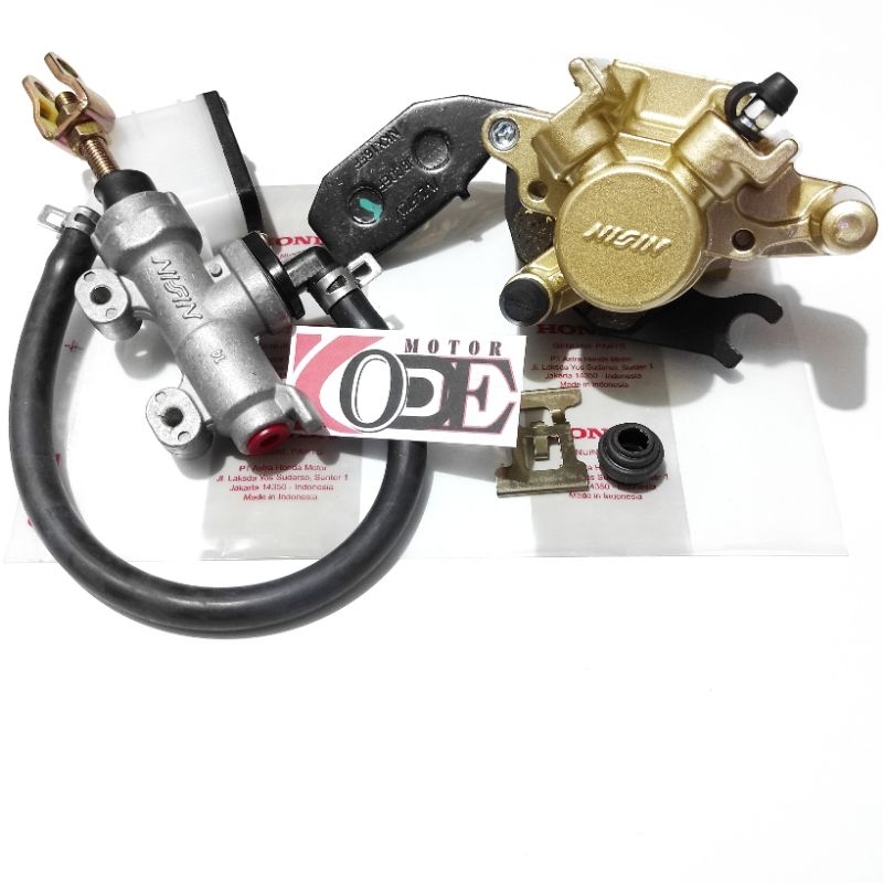 Master Rem set Belakang + kaliper belakang Honda Supra x 125 , supra x 125 Fi , blade , blade New ,