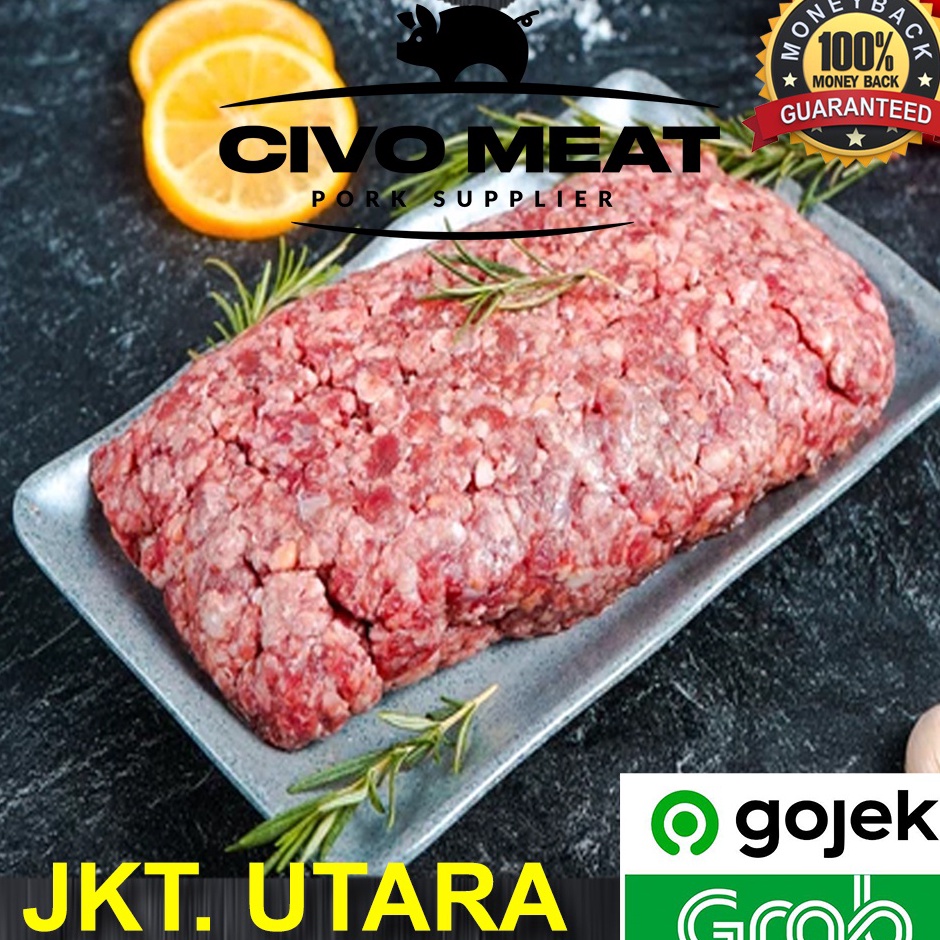 

JZCN0289 Terbaru 3.3 Jual Daging Babi Giling / Pork Minced (Daging Paha Giling) 500gr