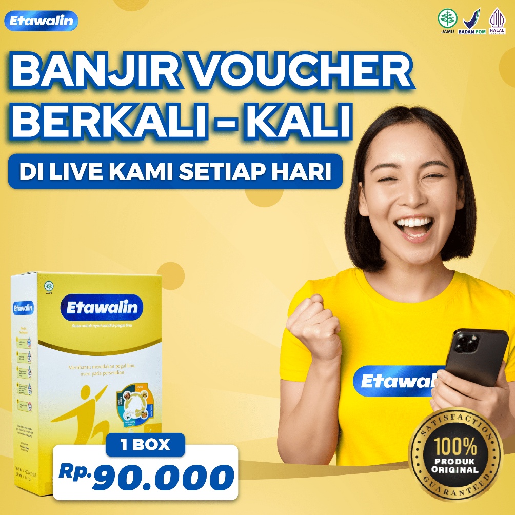 

[✼O81<] Etawalin Susu Etawa Herbal Asam Urat Original 1 Box On Sale