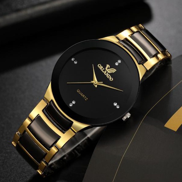 Harga Promo Jam Tangan Orlando Pria Elegan NEW OR Korea Fashion Mens Analog Orlando Kualitas Premium