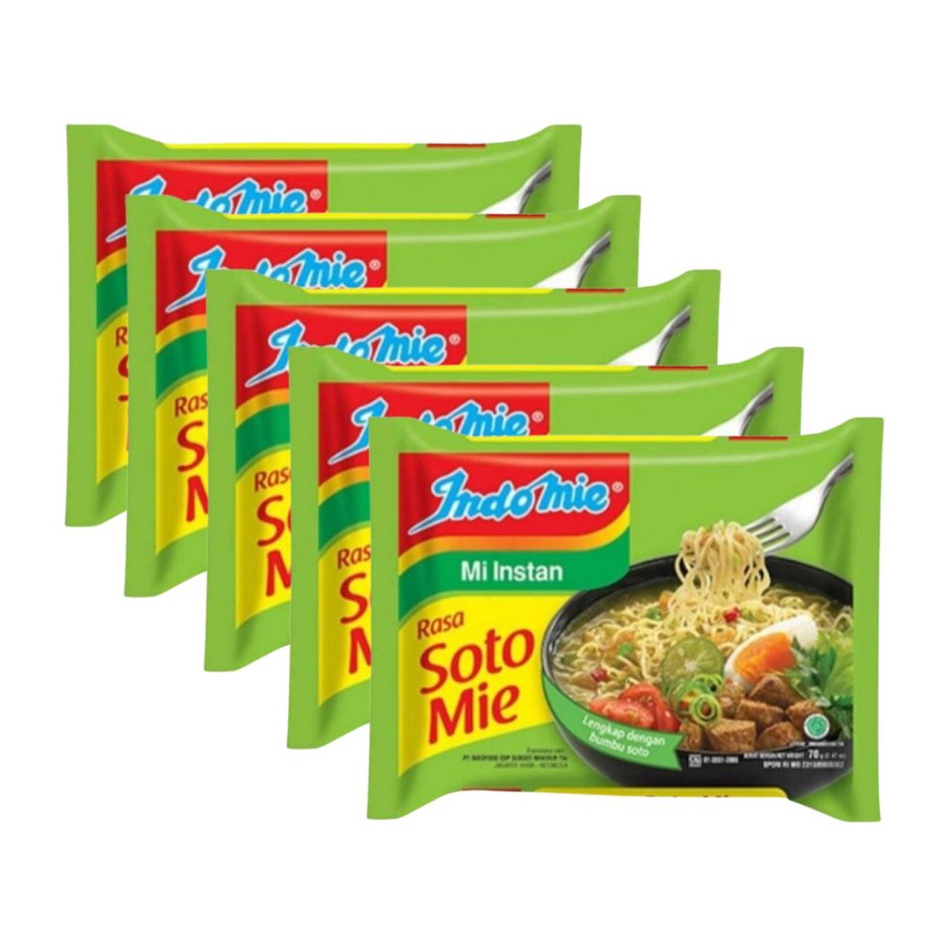 

MLBH5816 Free Ongkir Indomie Mie Instan Soto Mie 5 x 70 gr