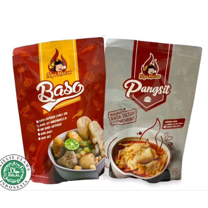 

QYHP2181 (D2289) Pangsit Tulang Rangu Mercon Keju Baso Full Mozarella lumer by Nyai Mercon Jajanan Viral Instant