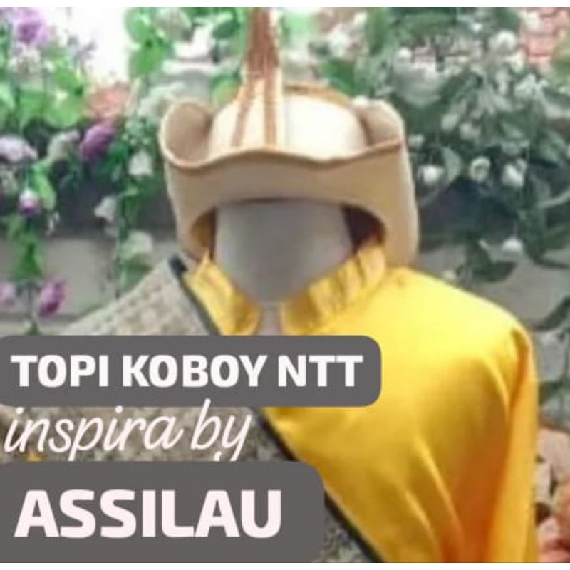 topi koboy NTT/topi khas adat NTT/topi custom adat NTT