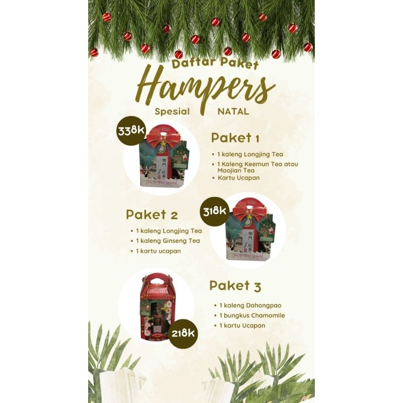 

CHRISTMAS BUNDLE/ Hampers Natal Varian Teh