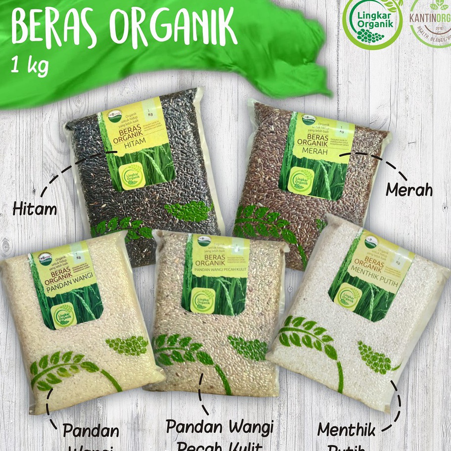 

NYTX7611 Free Ongkir Lingkar Organik Beras Organic 1 Kg Pandan Putih / Merah / Hitam / Coklat Mix Whole Grain Mpasi RENDAH GULA