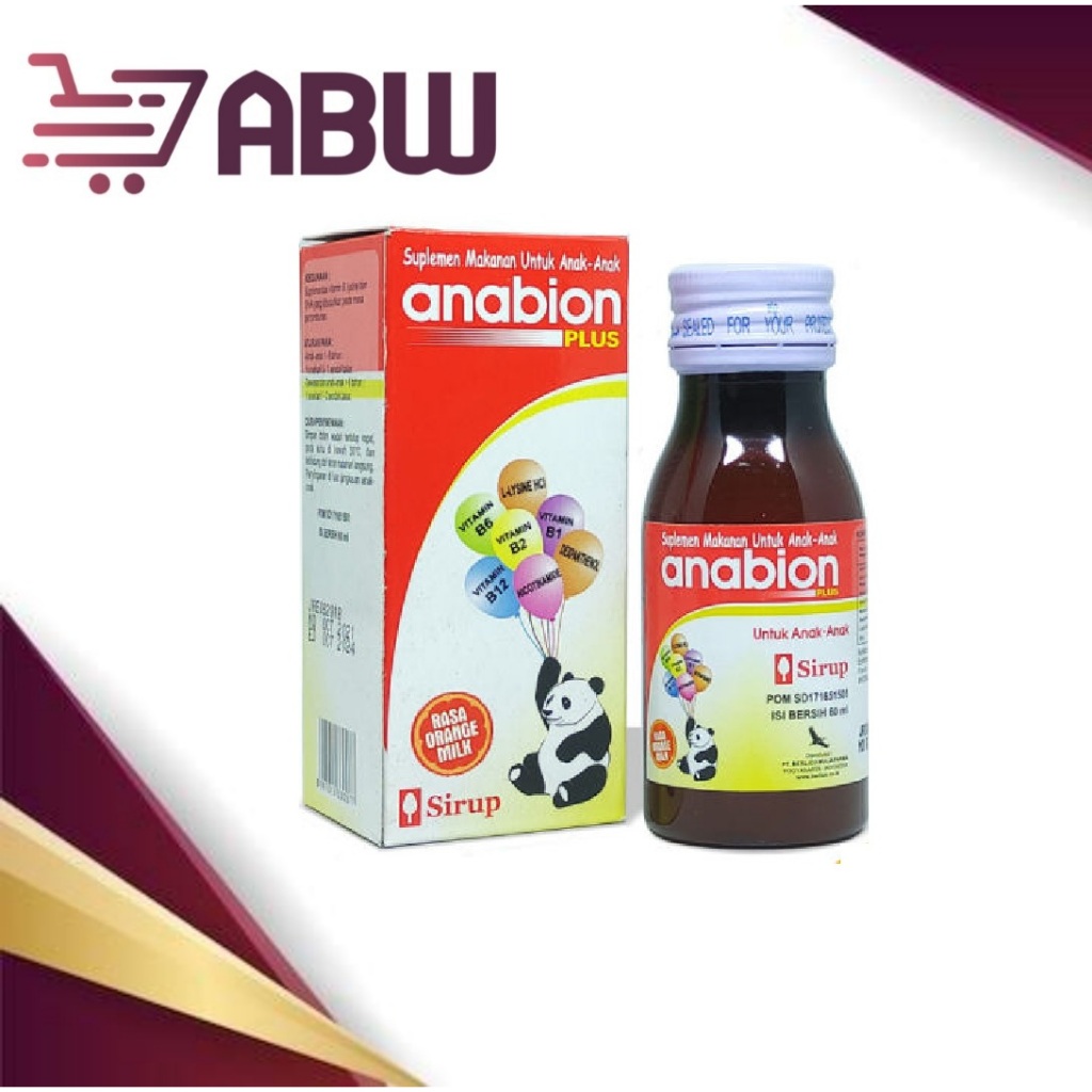 [A] Anabion Plus DHA Sirup 60ml / Vitamin anak