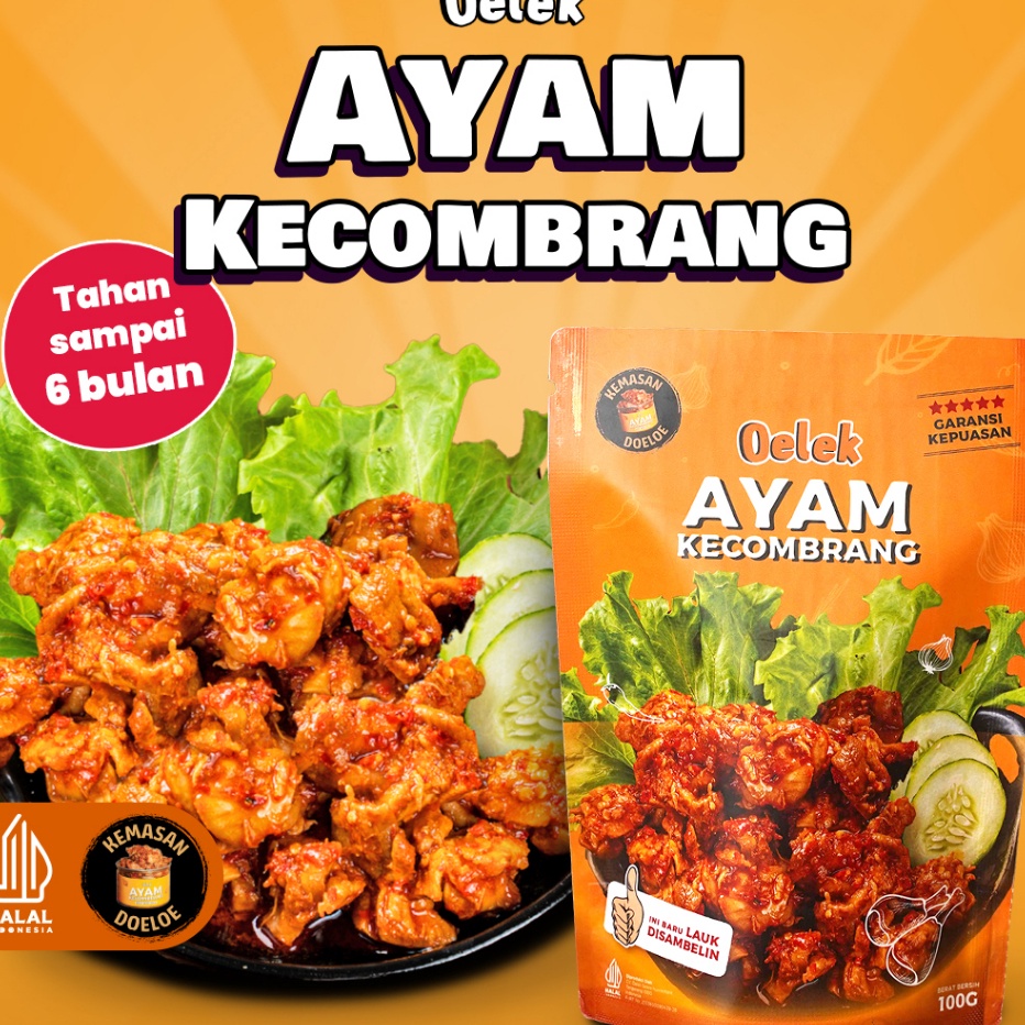 

GJTS9518 HOT Oelek Ayam Kecombrang Oelek / Lauk Ayam Kecombrang / Lauk Siap Saji