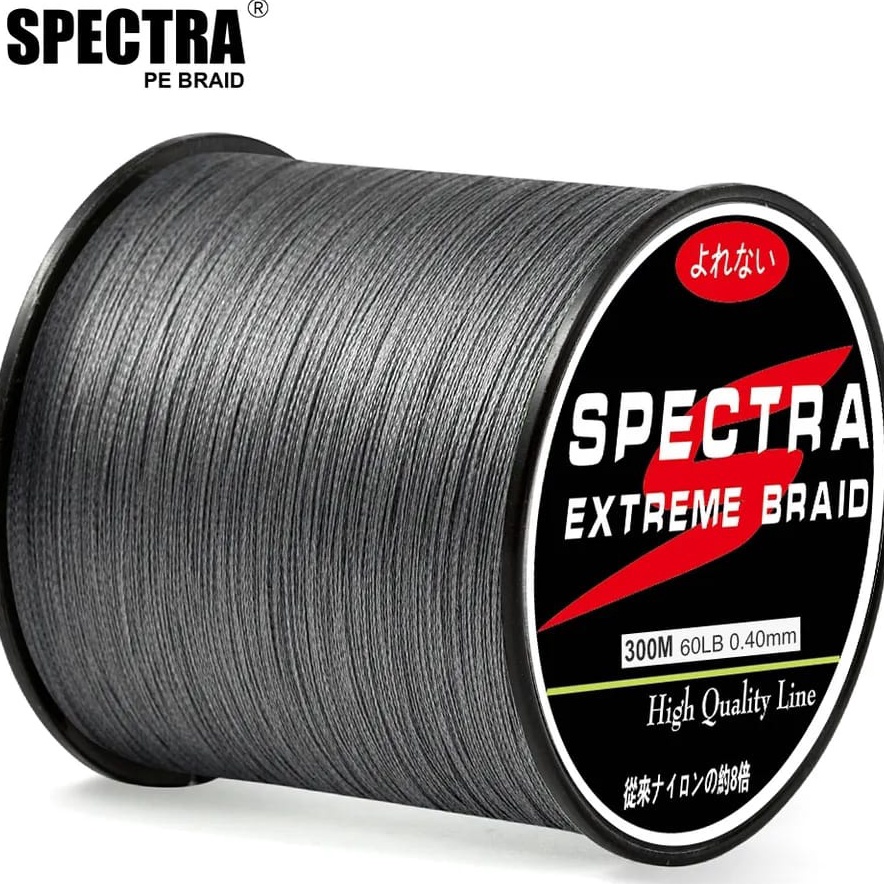 SPECTRA Senar Benang Tali Pancing PE 4 Extreme Braid 300 500 Meter
