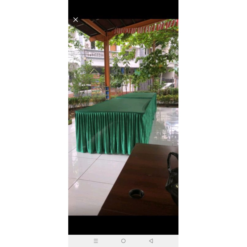 Cover meja 80cm x 80cm x 150cm satu set lengkap