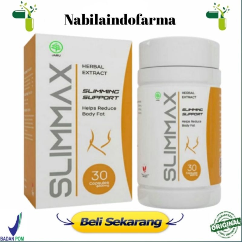 SLIMMAX Asli Obat Herbal Pelangsing Badan Perut Buncit Terbaik Diet Cepat Aman Slimmax Original