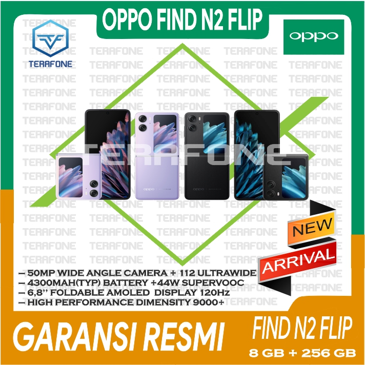 OPPO FIND N2 FLIP RAM 8/256 GB GARANSI RESMI TERMURAH