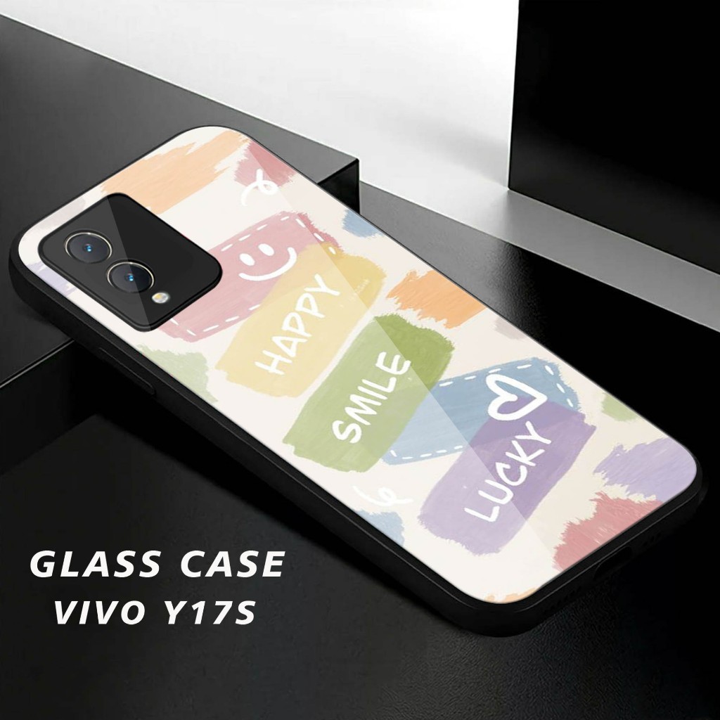 Case Glass Kaca Vivo Y17s - Case HP Vivo Y17s - Casing Handphone Vivo Y17s -A95