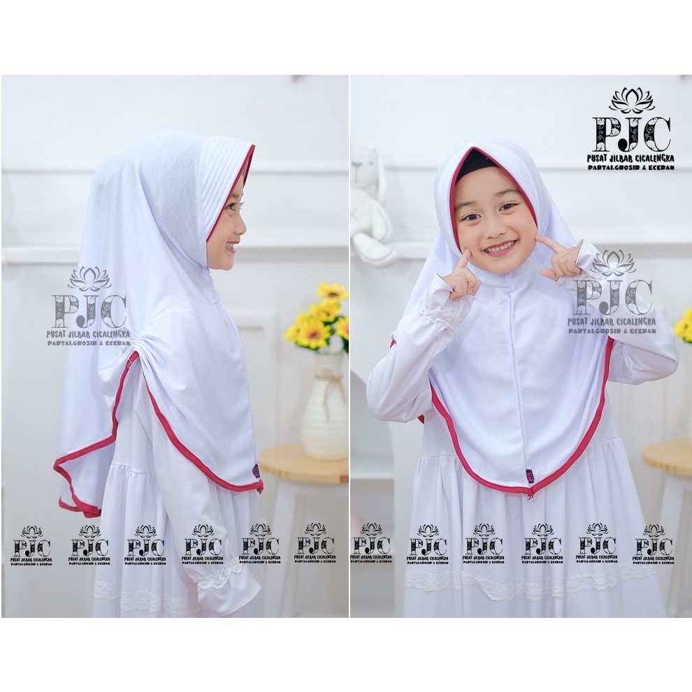 JILBAB ANAK / KERUT PINGUIN 6TAHUN - 10 TAHUN / JILBAB ANAK SEKOLAH SD / KERUDUNG ANAK SEKOLAH / HIJ