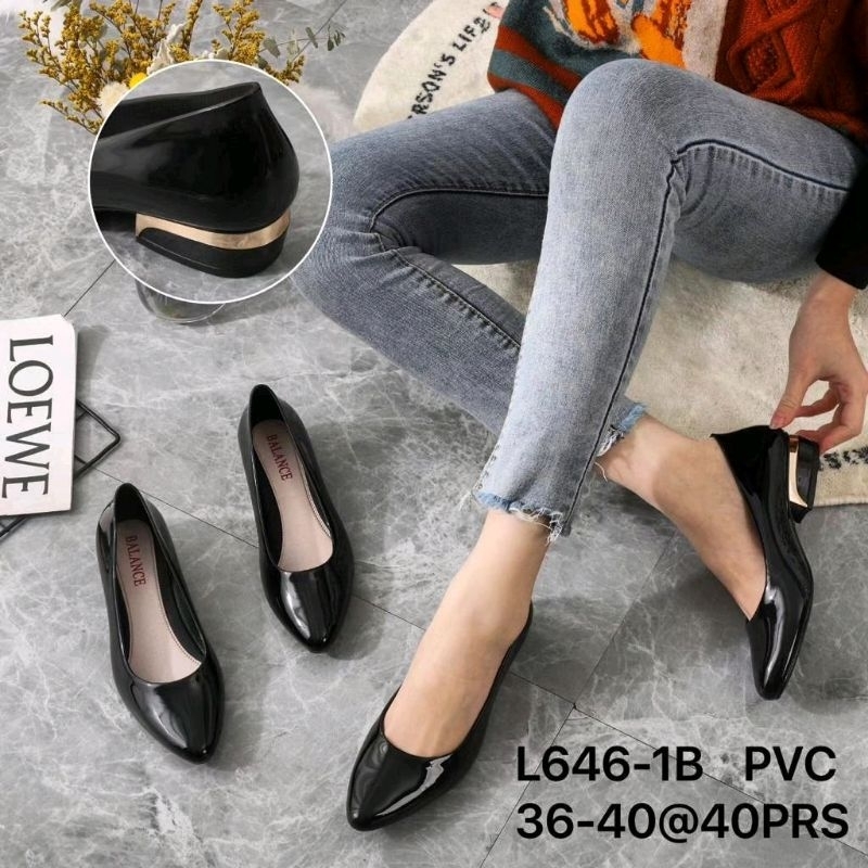 Sepatu karet jelly wanita balance L646-1B