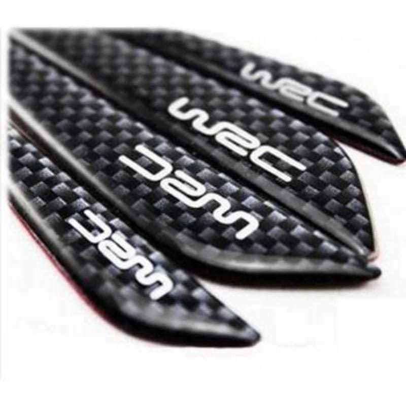 DoorGuard Door Guard Stiker Pelindung Pintu Mobil Carbon Karbon 4 Strips