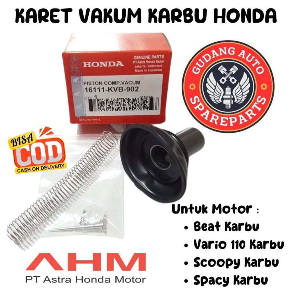 PROMO Original AHM Karet Vakum Karburator vario karbu / karet vacum beat karbu / karet vacum scoopy 