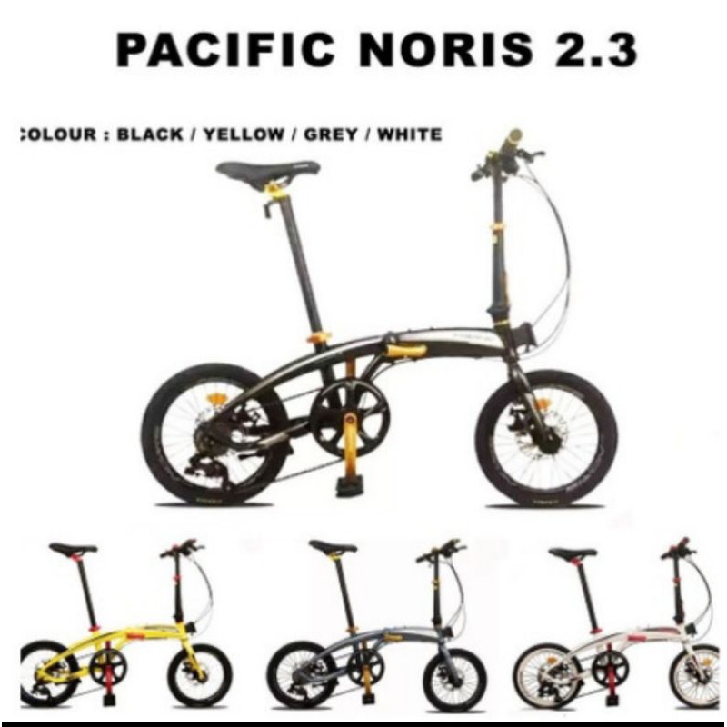 Sepeda Lipat 16 Pacific Noris 2.3 8 speed