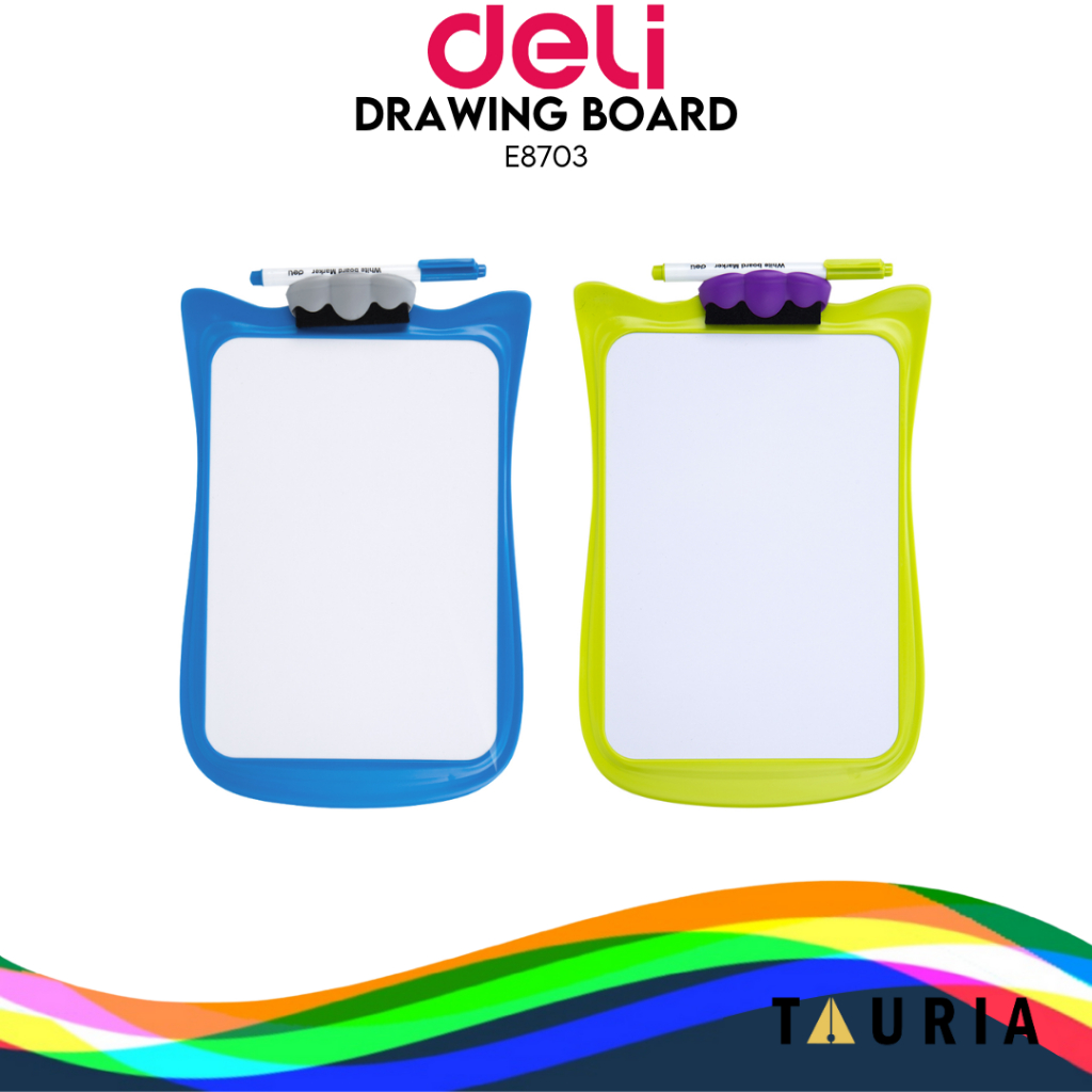 

Deli Whiteboard / Papan Tulis Anak Dengan 2 Sisi Dapat Ditulis Pegangan Nyaman E8703
