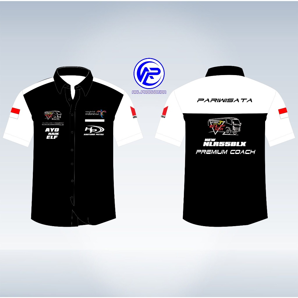 KEMEJA ELF NLR 55 BLX TERBARU KEMEJA ELF PARIWISATA KEMEJA ELF NEW FULL BORDIR