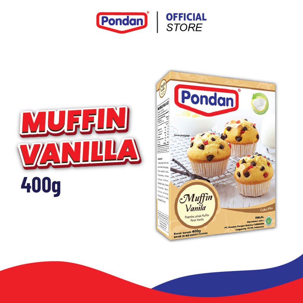 

Pondan Muffin Vanila 400g