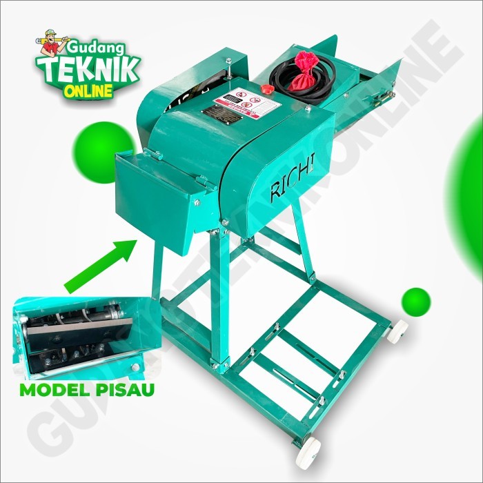 (RCC 800-1 RICHI) Mesin Pencacah Rumput RICHI RCC800-1 Chooper RICHI / Chaff Cutter Machine Mesin Ca