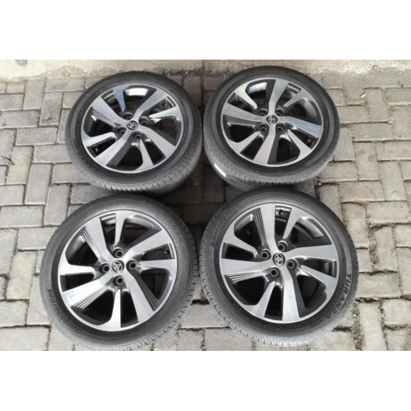 VELG OEM YARIS TRD R16 PCD 4X100 BAN BS 195/50 R16