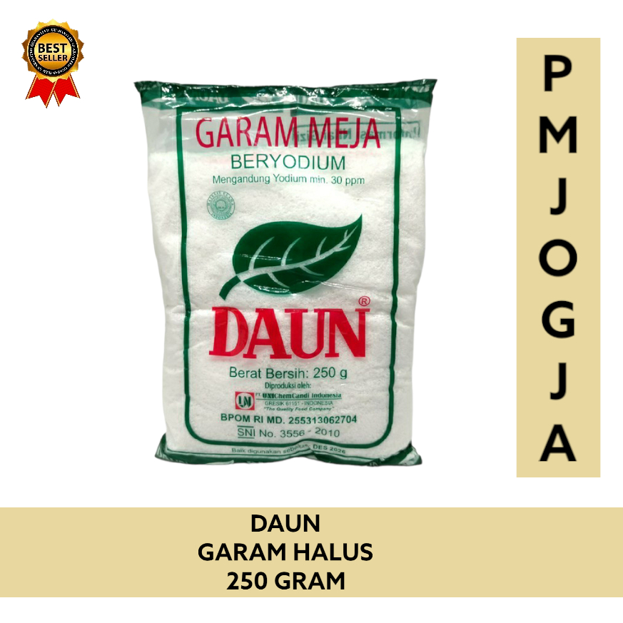 

Garam Daun asli ber yodium 250 gr / Garam Meja Halus ecer