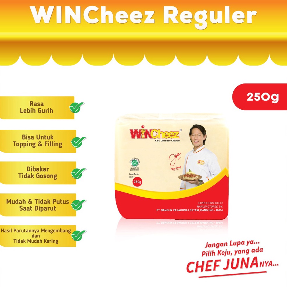 

BM6277 WINCheez Keju Regular 250 Gram ↕Diskon