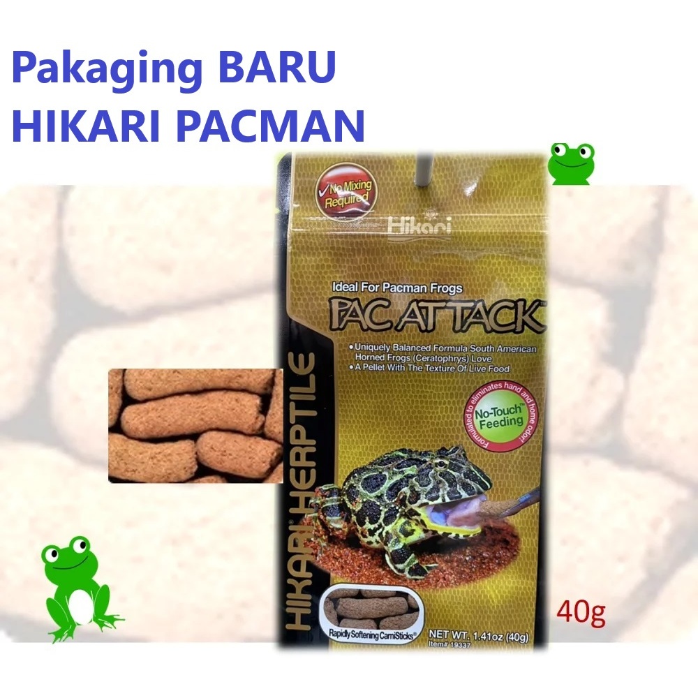 40gr Hikari Pac Attack Pelet Pac Man Frog Pixie Katak Kodok Amphibi