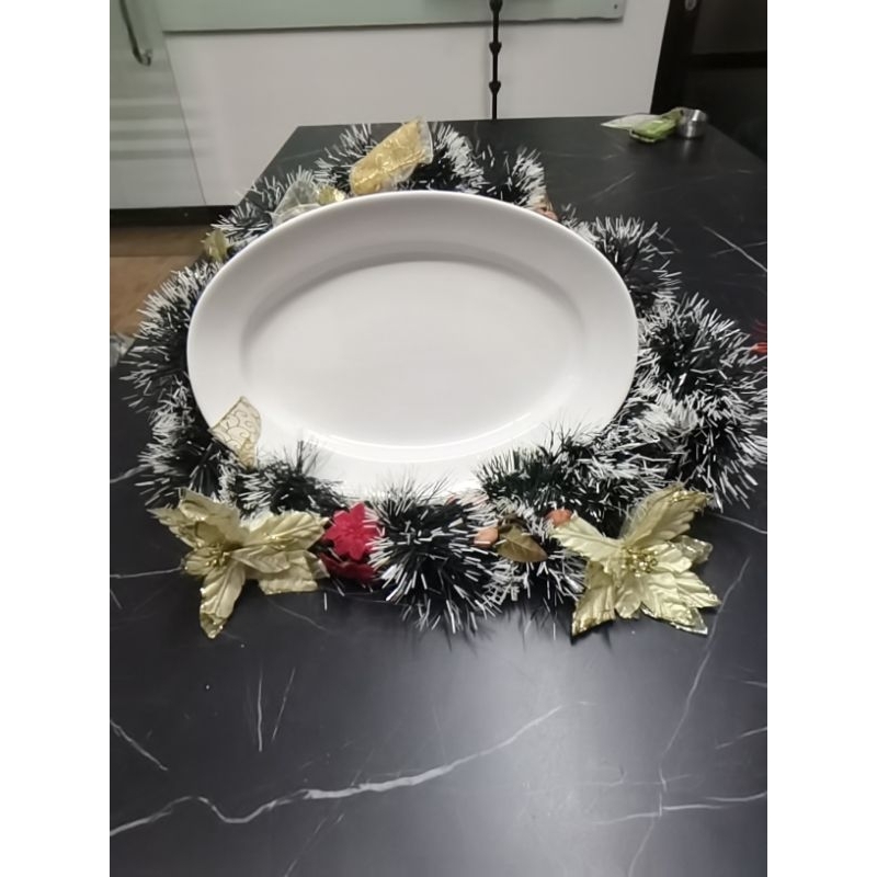 Piring Saji Oval keramik