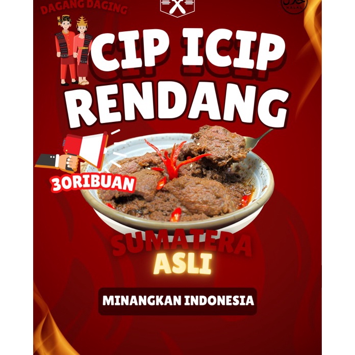 

TIPE JUO205 Rendang Hitam sumatera versi Icip Icip doloe 2X PORSI MAKAN 120gr