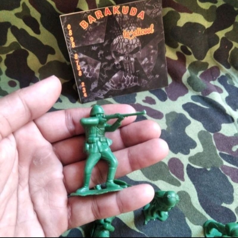 Tentara Jerman Jadul Tentaraan Orang Orangan Tentara Plastik Mainan Jadul