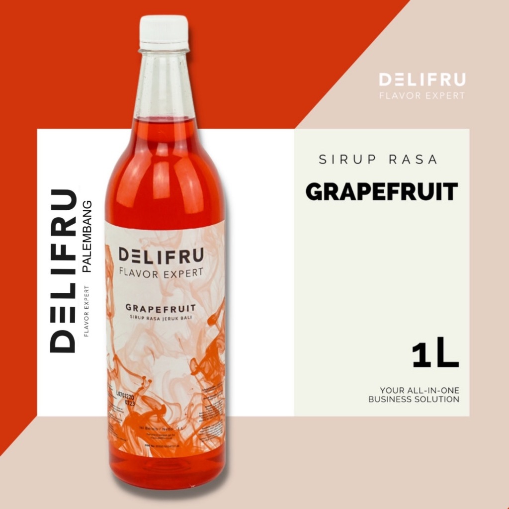 

Delifru Syrup Grapefruit - Sirup Jeruk Bali 1 Liter