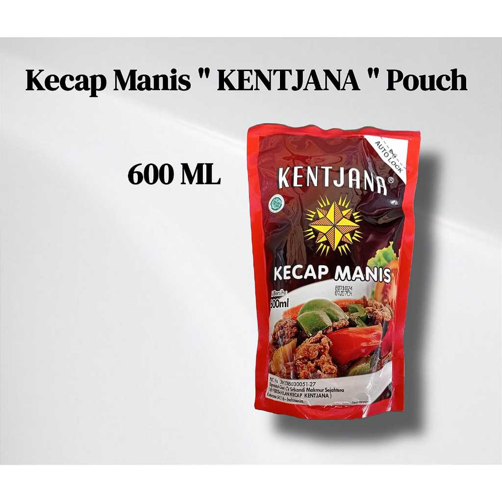 

kecap kentjana / kecap kencana / kecap kebumen / kecap manis pouch refill 600 ml 600ml murah grosir