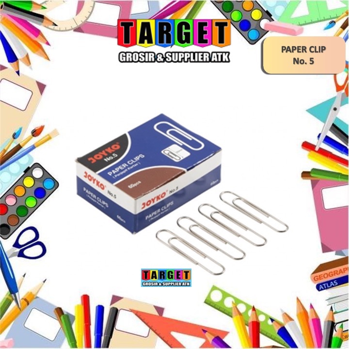 PAPER CLIP / PENJEPIT KERTAS / TRIGONAL CLIP / KLIP KERTAS NO 5 BESAR