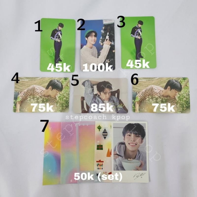 NCT 127 Doyoung Photocard Nature Republic Christmas Denim Chamomile Polaroid Sticker AR