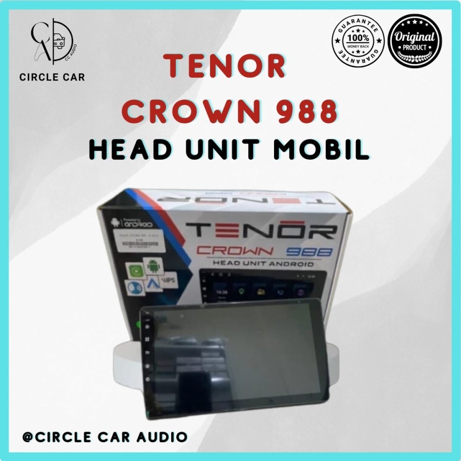 HEAD UNIT ANDROID 9 INCH TOMIKO TENOR CROWN 988 RAM 4/64 GB