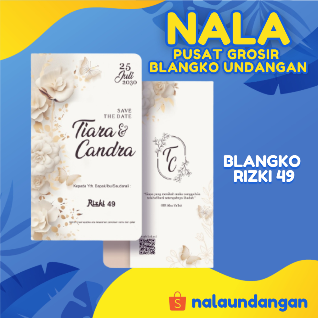 Blangko Undangan Rizki 49 | NalaUndangan