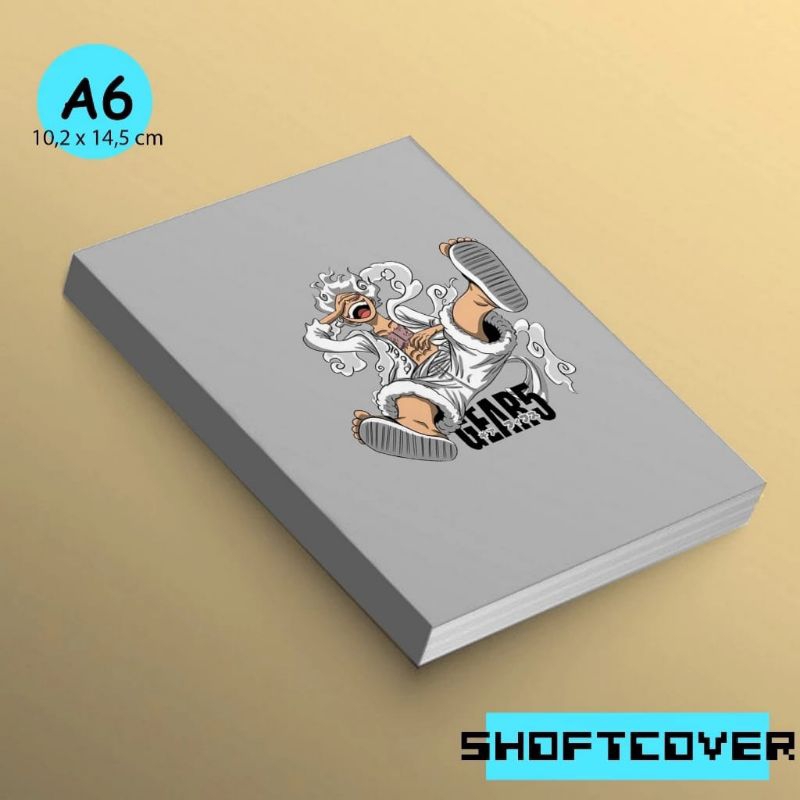 

Pocket notebook A6 One piece Gear 5 NA6010 - buku saku diary resep aesthetic catatan