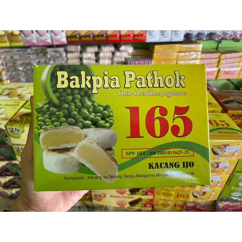 

BAKPIA PATHOK BASAH 165 KACANG IJO KEMASAN VAKUM ISI 20 BIJI
